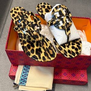 Tory Burch Miller Leopard Print Sandals